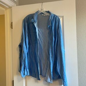 Long sleeve denim shirt
